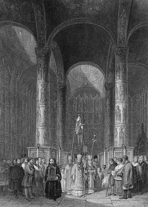 Interior Of The Grand Cathedral Of The Assumption — Alfred Gomersal Vickers