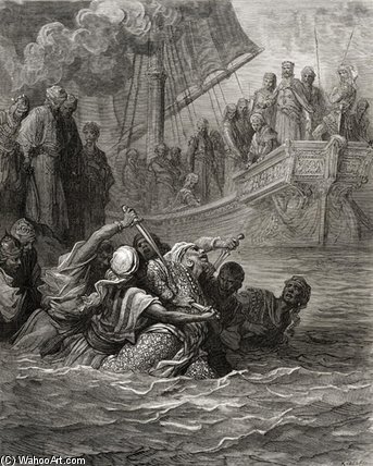 Death Of Almoadam — Paul Gustave Doré