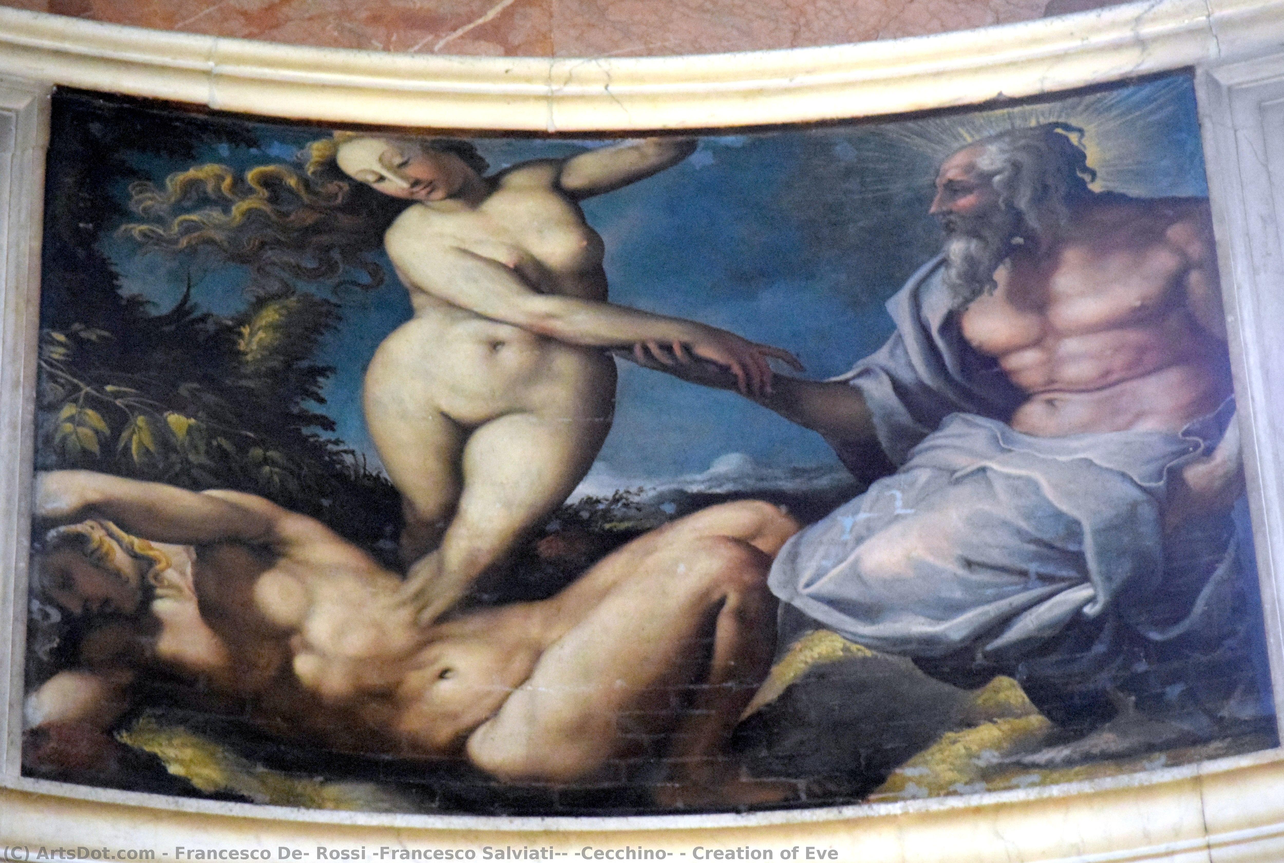 Creation Of Eve — Francesco De Rossi (francesco Salviati) (cecchino)