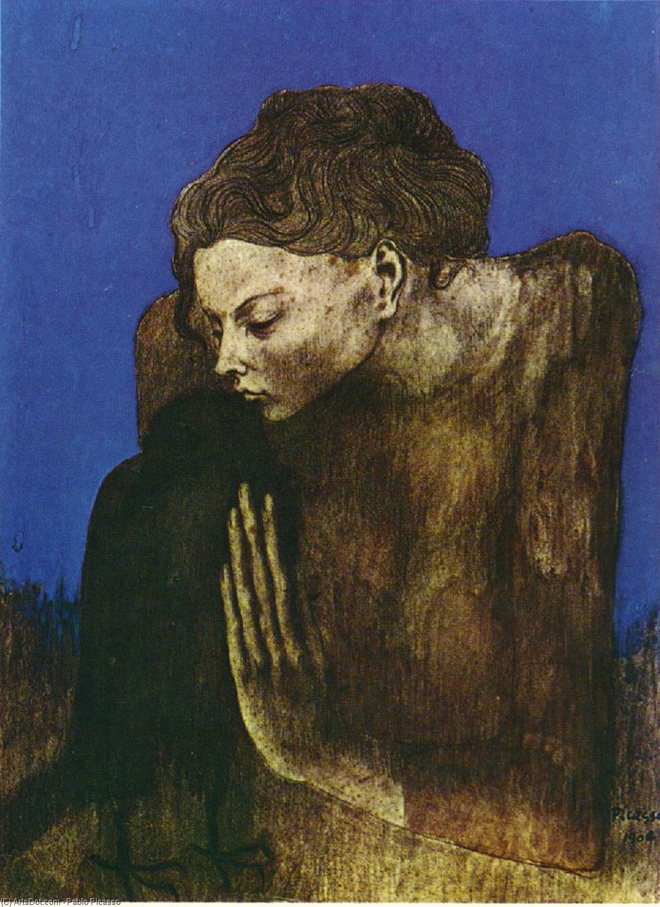 Woman With Raven — Pablo Picasso