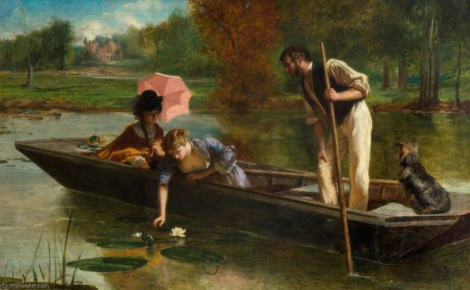 A Pleasant Spot On The Thames — Marcus C. Stone