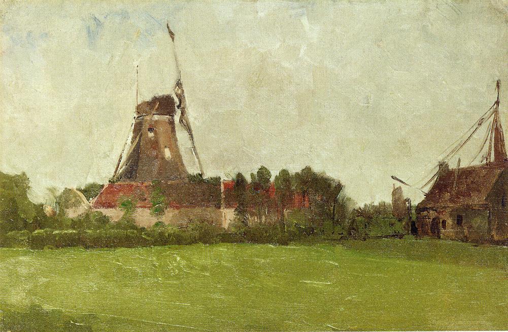 Holland (also Known As Windmill In The Dutch Countryside) — John Henry Twachtman