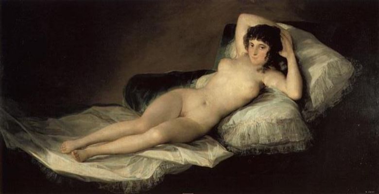 ヌードのマイハ。マドリード、プラド美術館。 — ゴヤ