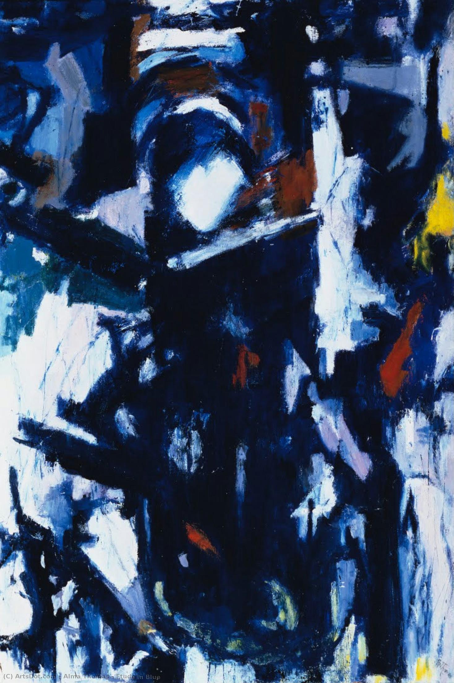 Etude In Blue — Alma Thomas
