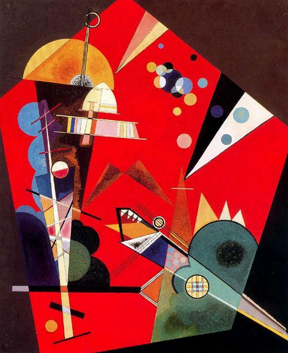 Tension In Red — Wassily Wassilyevich Kandinsky