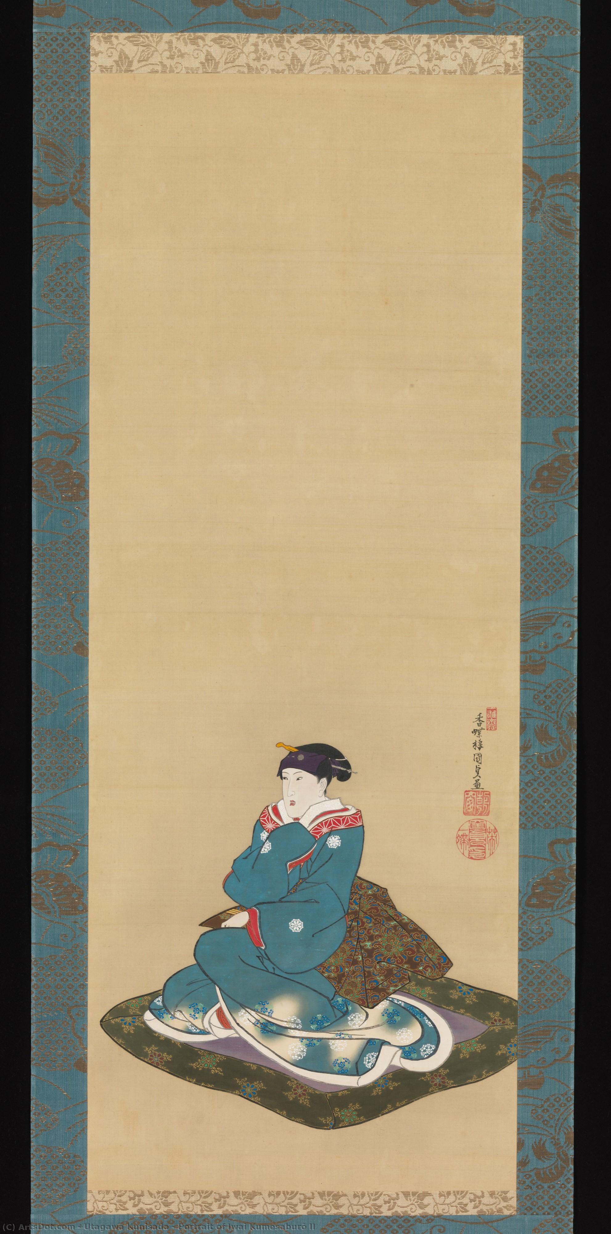 Portrait Of Iwai Kumesaburō Ii — Kunisada