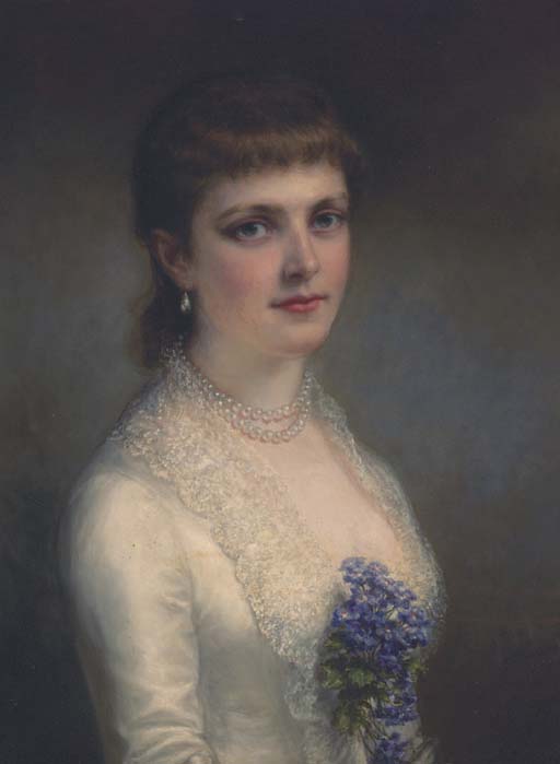 Portrait Of A Lady In A White Dress, Said To Be Emily Astor — Daniel Huntington