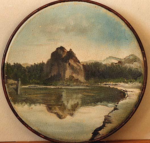 Castle Rock, (painting) — Flora A Morgensen