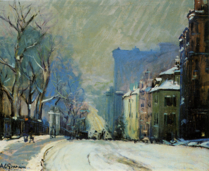 Beacon Street In Winter — Arthur Clifton Goodwin