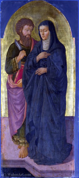 Saint Bartholomew And Saint Monica — Zanobi Machiavelli