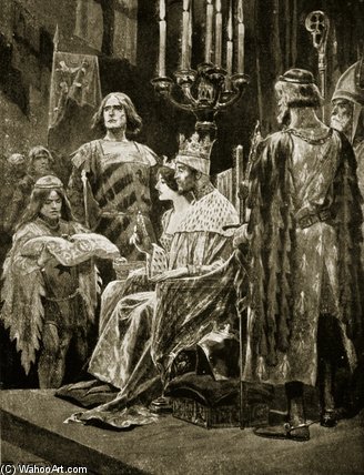 The Coronation Of Edward Ii — Richard Caton Woodville