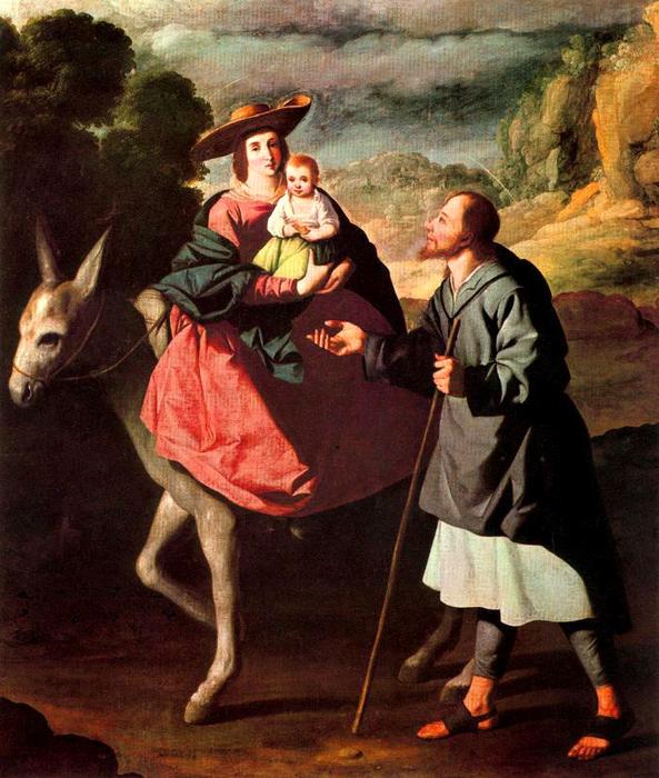 Die Flucht Nach Ägypten — Francisco De Zurbarán