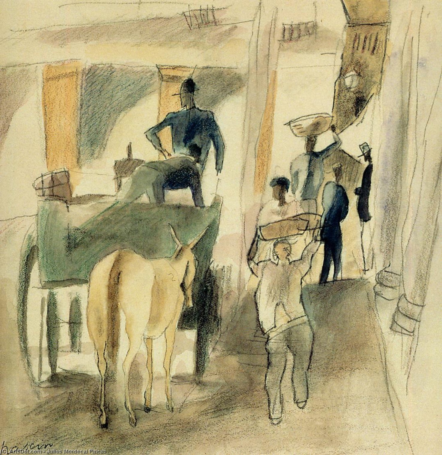 A Street In Cuba — Julius Mordecai Pincas