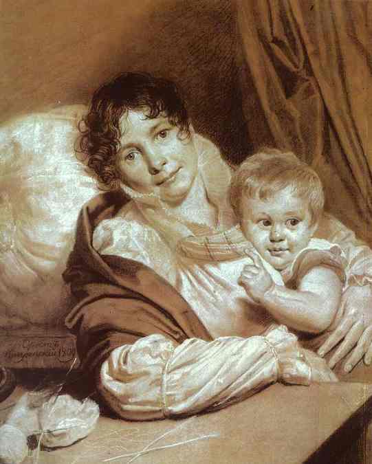 Portrait Of Mme Preice — Orest Adamovich Kiprensky