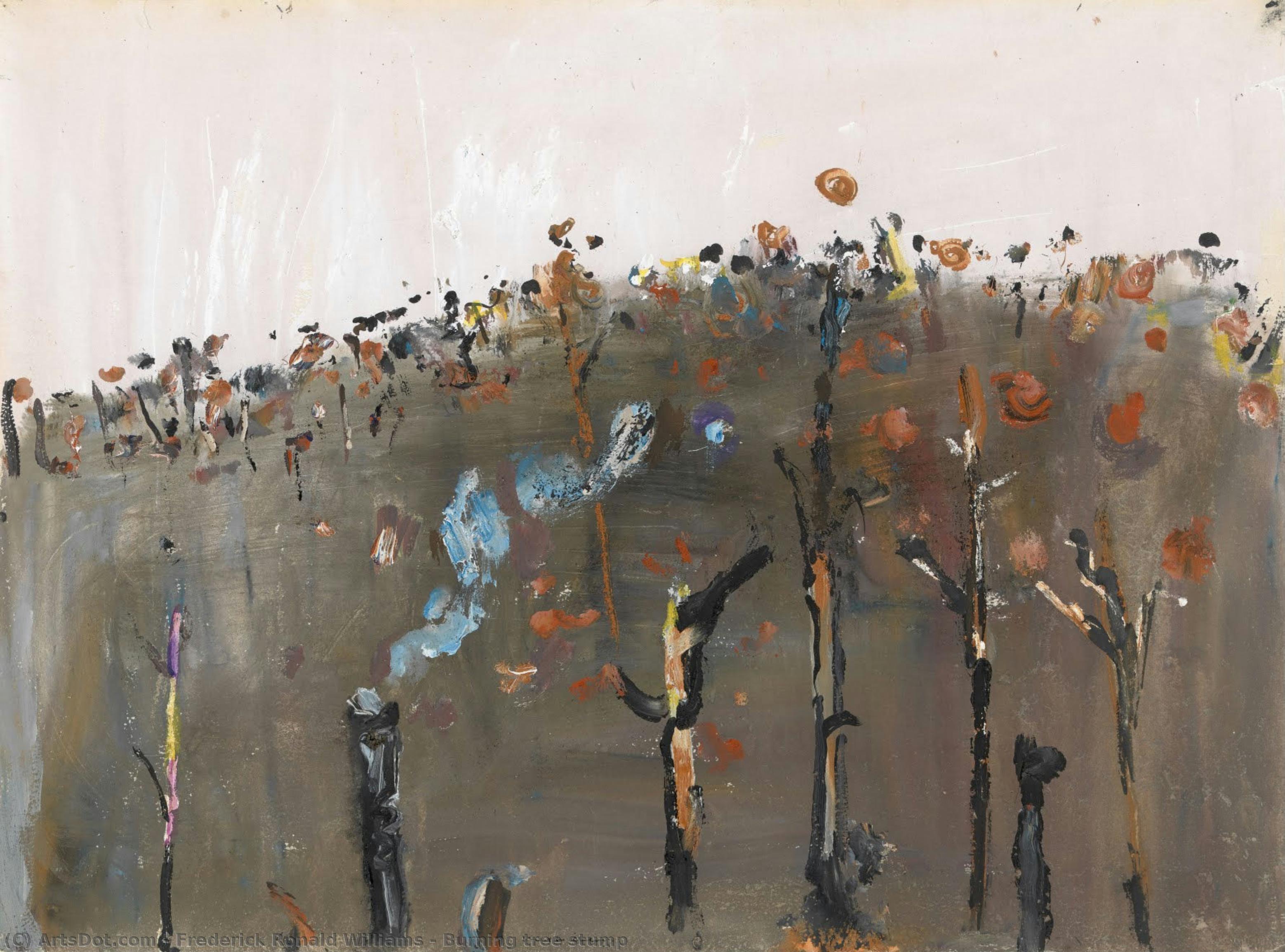 Burning Tree Stump — Frederick Ronald Williams