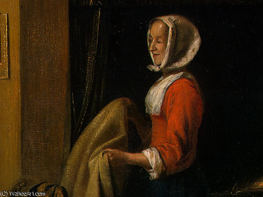 The Bedroom, Detalj 2, Ngw — Pieter De Hooch