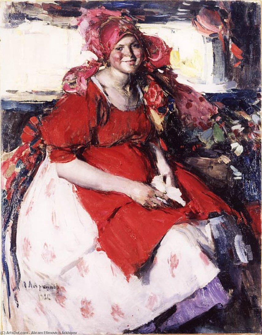 A Young Peasant Woman — Abram Efimovich Arkhipov