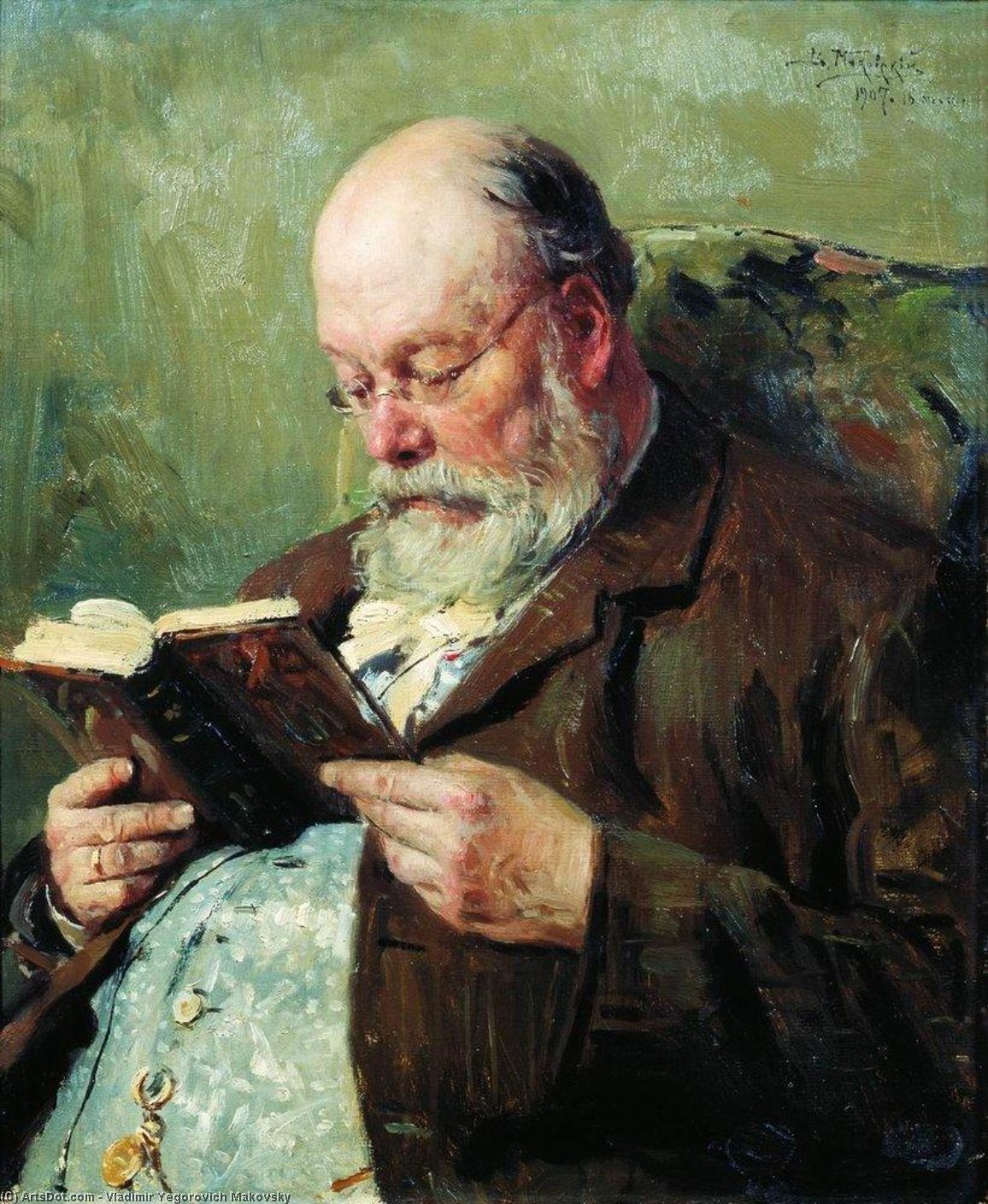 Portrait Of Academician Ivan Yanzhul — Vladimir Yegorovich Makovsky