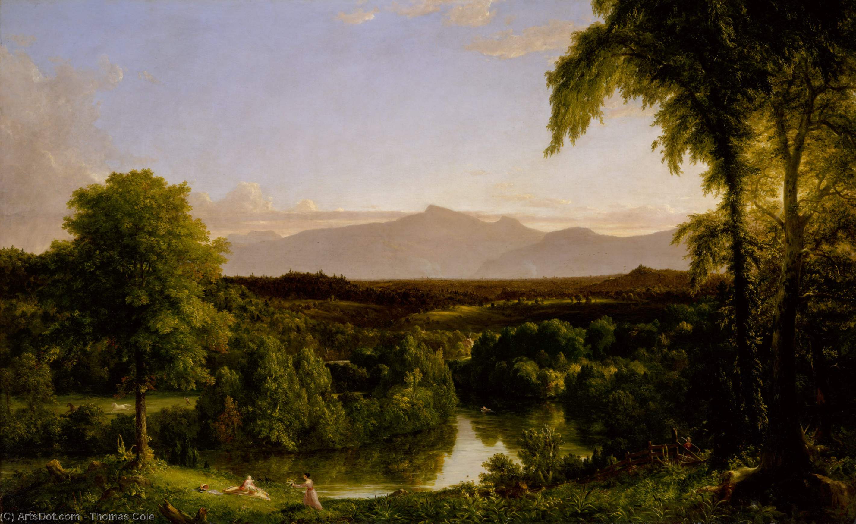 View On The Catskill - Early Autumn — Томас Коул