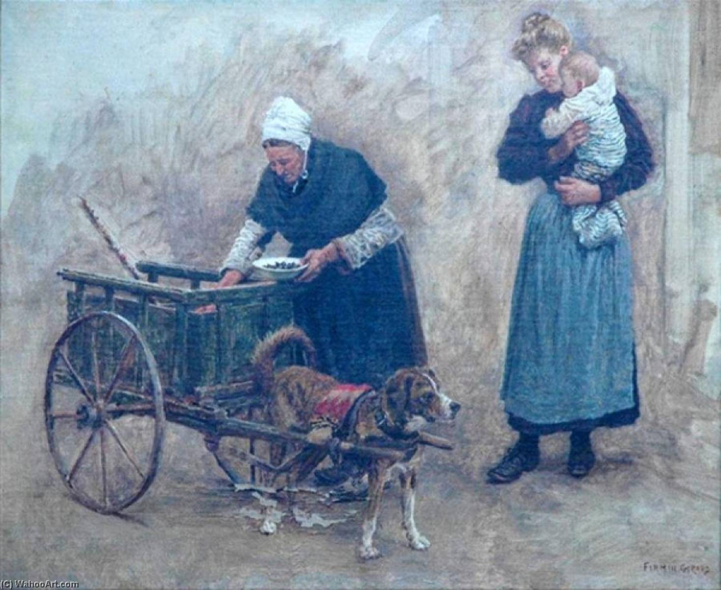The Dog Cart — Marie Francois Firmin-girard