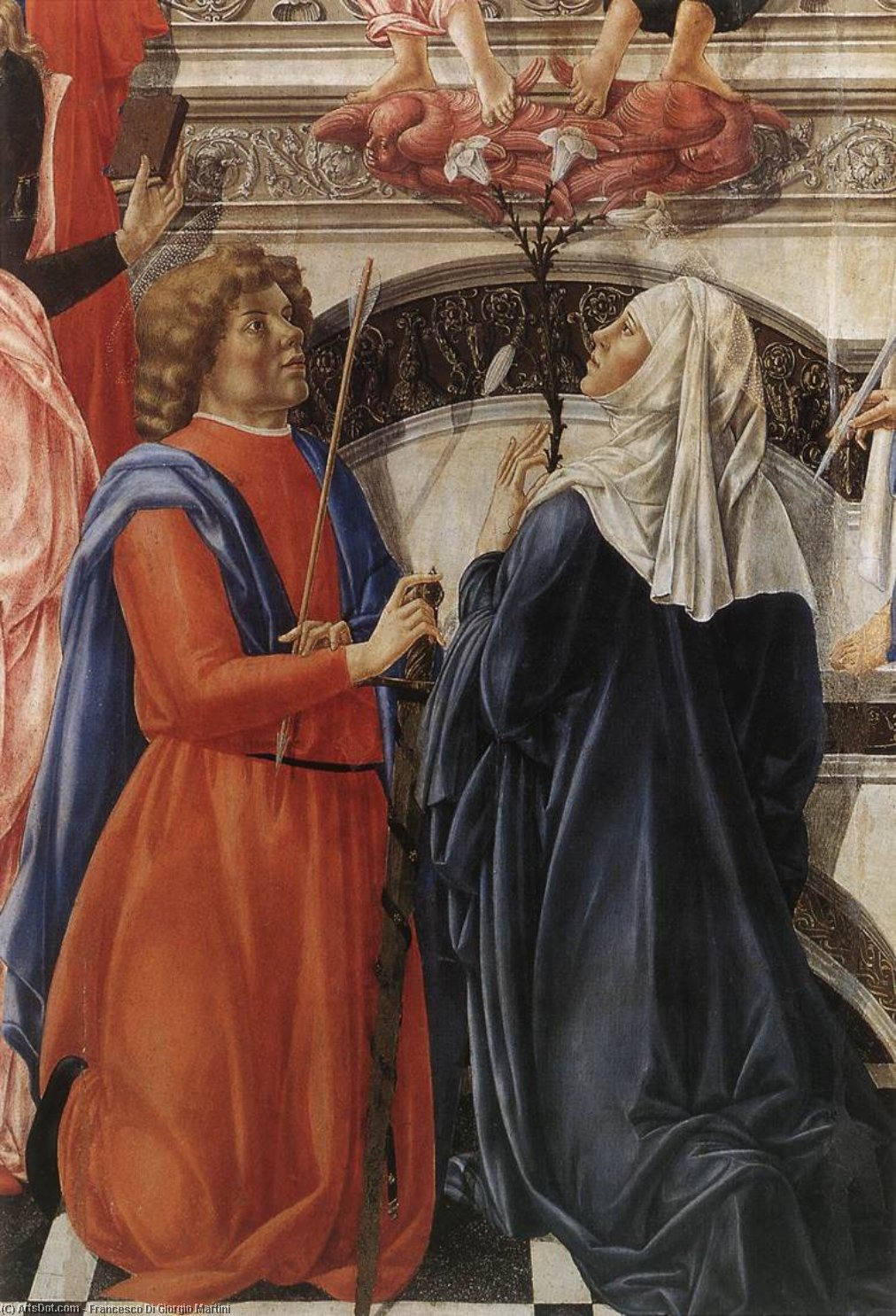 The Coronation Of The Virgin (detail) — Francesco Di Giorgio Martini