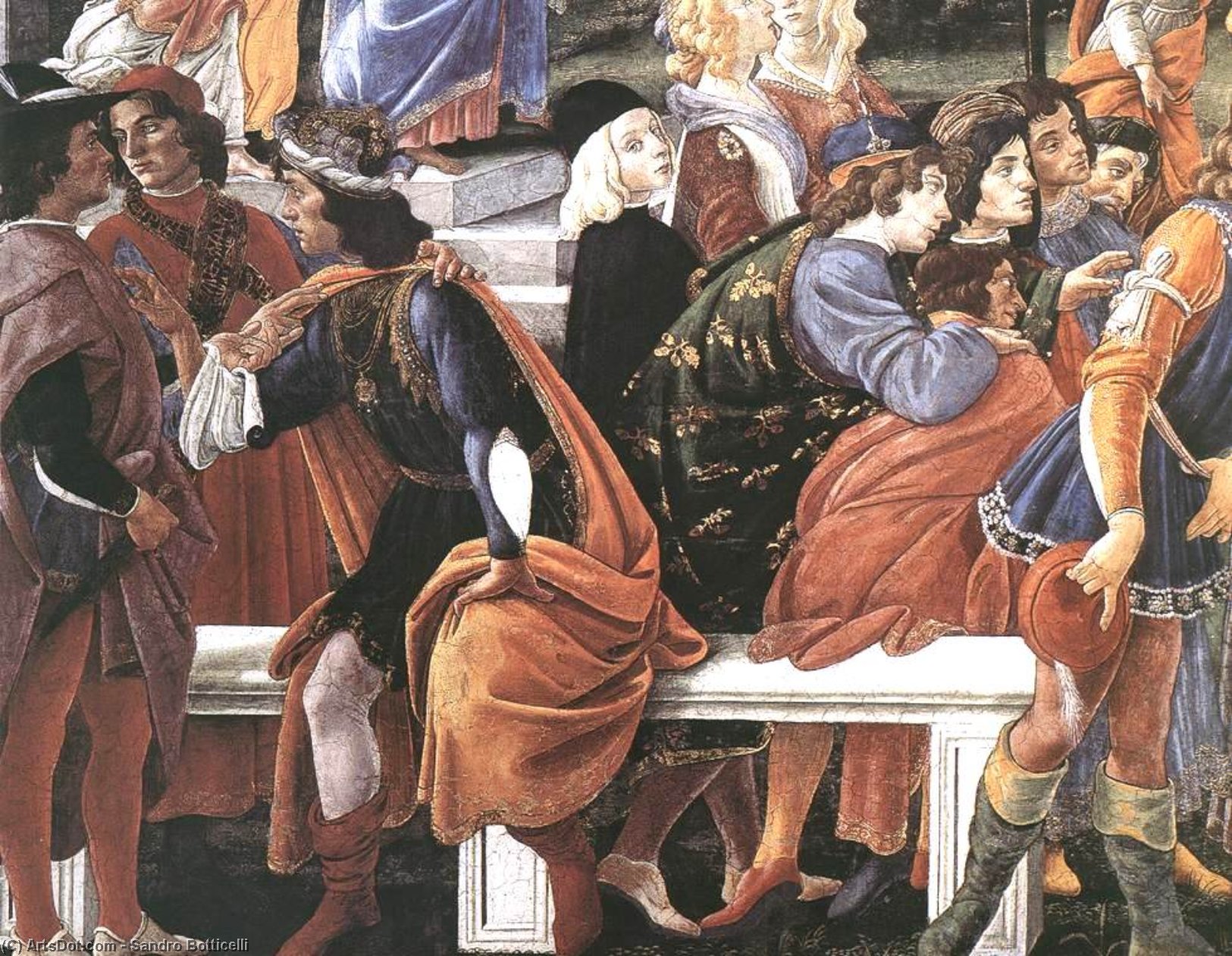 Three Temptations Of Christ (detail 2) (cappella Sistina, Vatican) — Sandro Botticelli