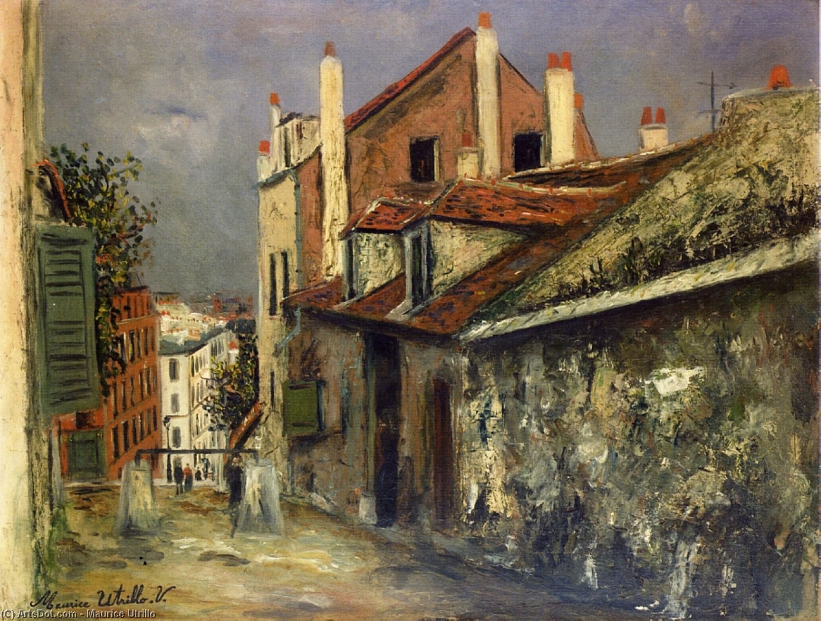 The House Of Mimi Pinson In Montmartre — Maurice Utrillo