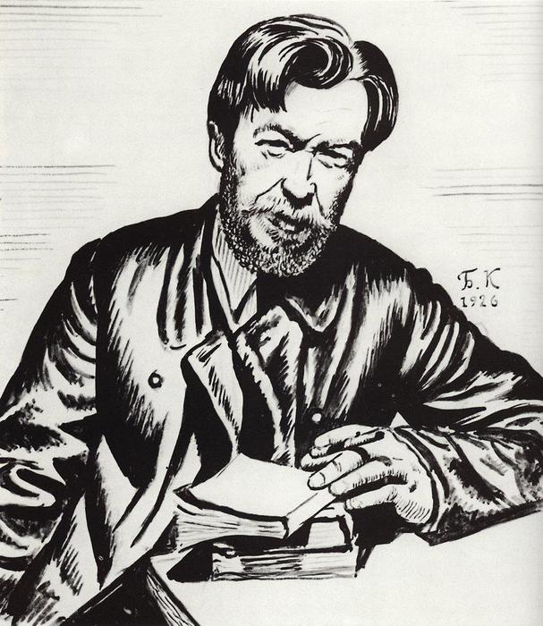 Portrait Of V. Shishkov — Boris Mikhailovich Kustodiev