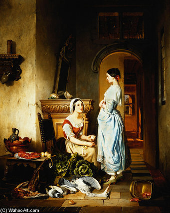 Preparing The Meal, — David Emile Joseph De Noter