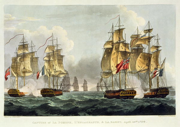 Capture Of Engageante Babet And Pomone — Томас Уиткомб