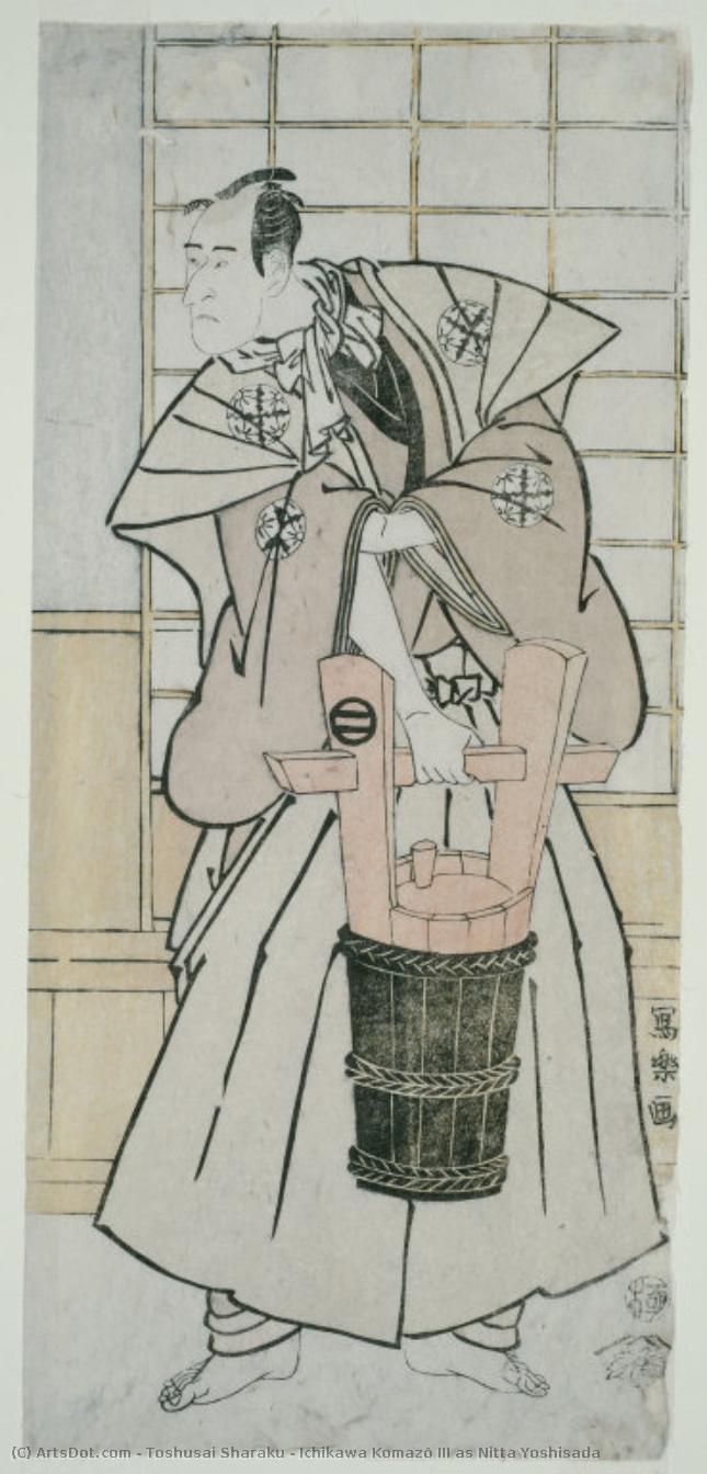 Ichikawa Komazō Iii As Nitta Yoshisada — Toshusai Sharaku