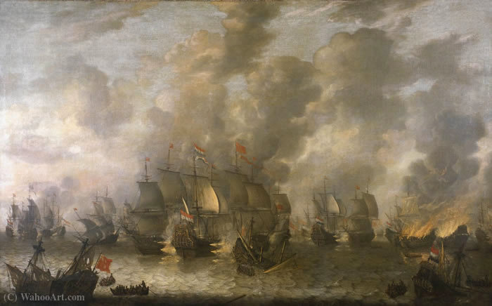 The Battle Of Scheveningen — Jan Abrahamsz Beerstraten