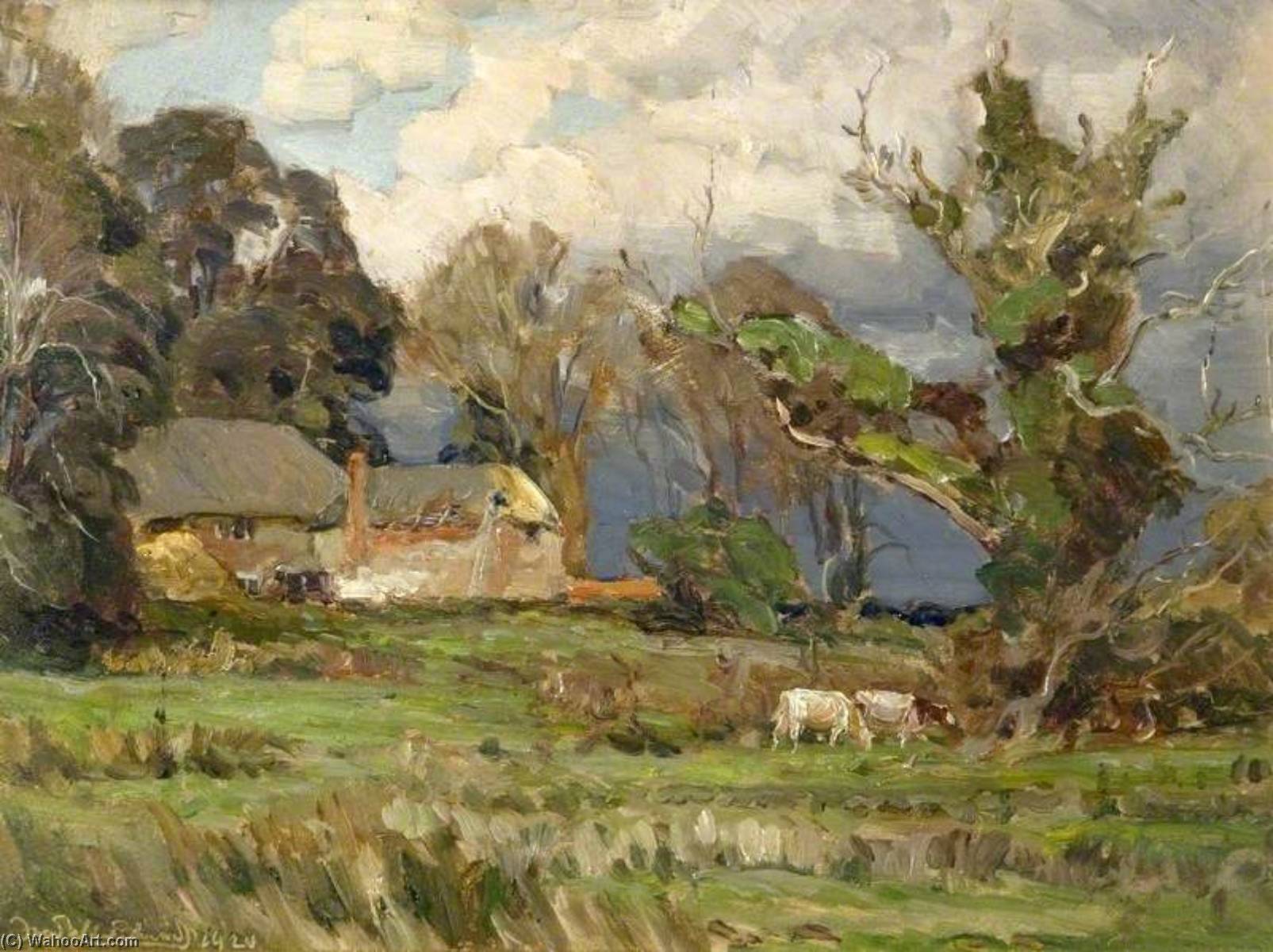 Cottage In Landscape — Frederick William Newton Whitehead