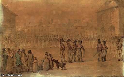 Review Of The Brackley Volunteers, Northamptonshire — Thomas Rowlandson