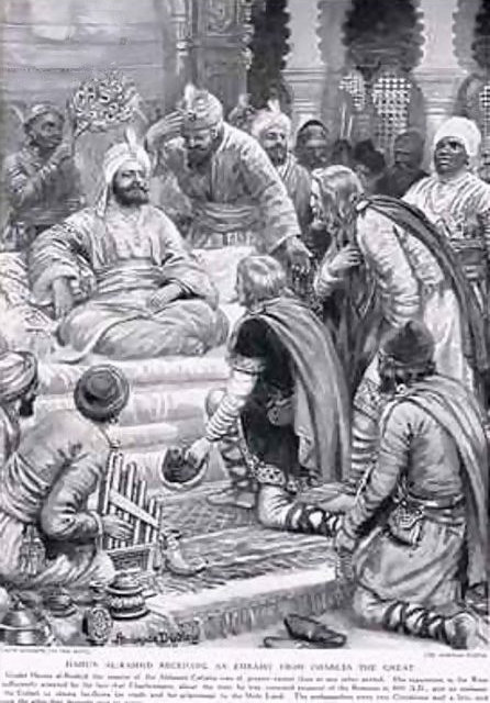 Harun Al Rashid Receiving An Embassy From Charles The Great — Ambrose Dudley