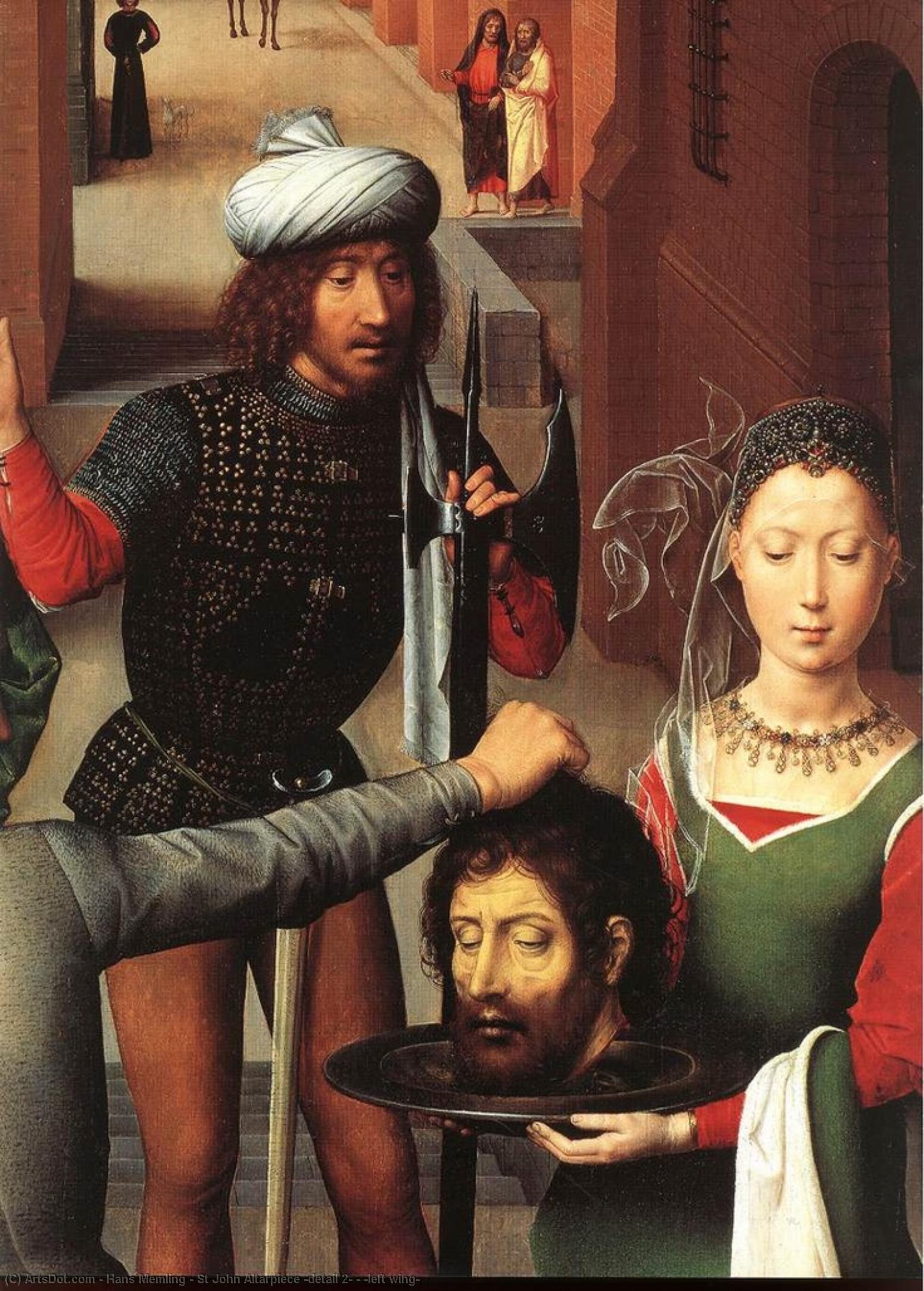 St John Altarpiece (detail 2) - (left Wing) — Memling, Hans