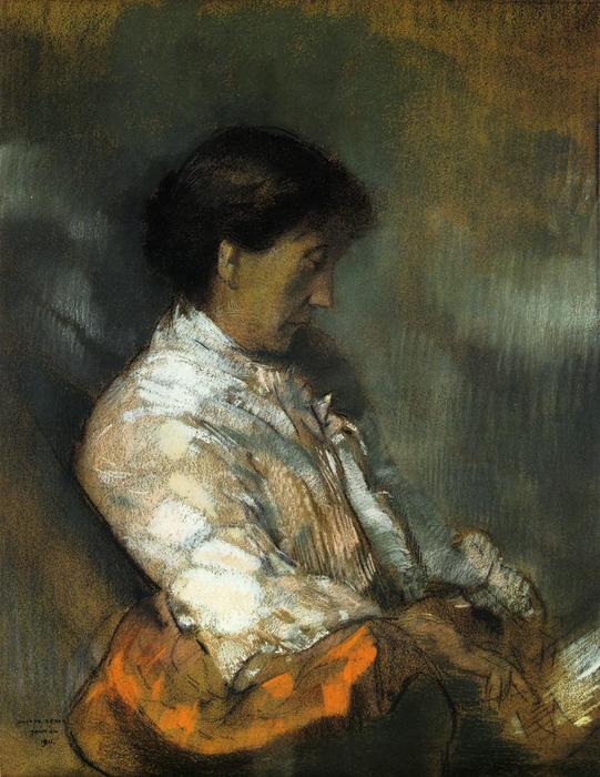 Portrait Of Madame Redon — Odilon Redon