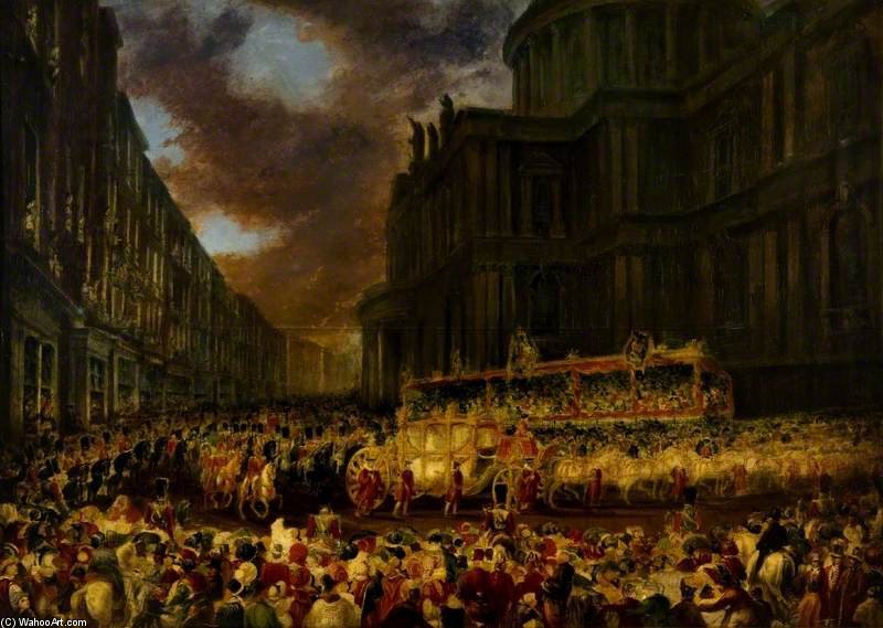 First State Visit Of Queen Victoria To The City Of London — George Hayter