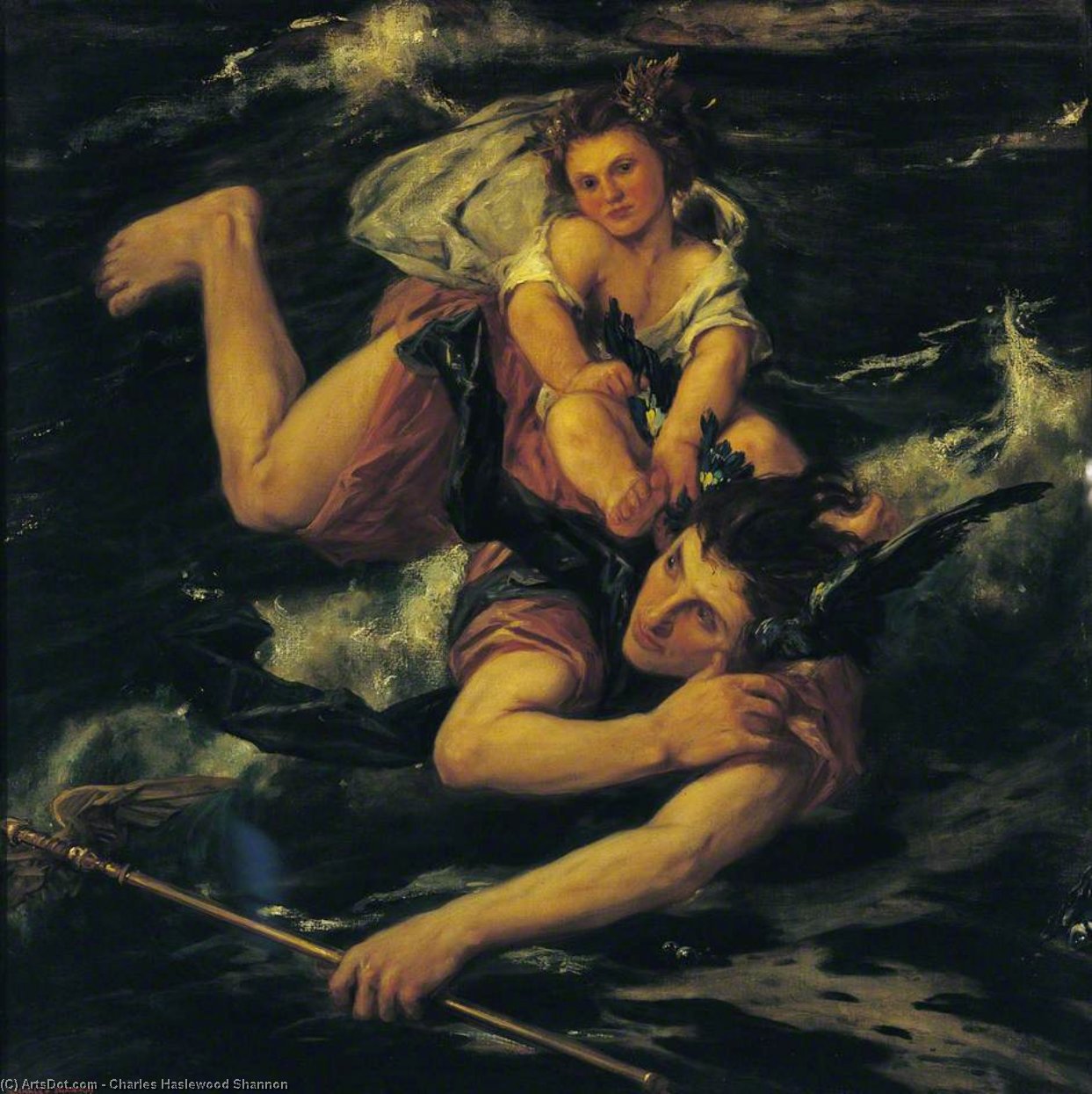 Hermes And The Infant Bacchus — Charles Haslewood Shannon