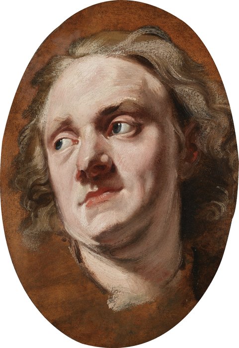 Head Of A Man Looking To The Left — Jean Baptiste Jouvenet