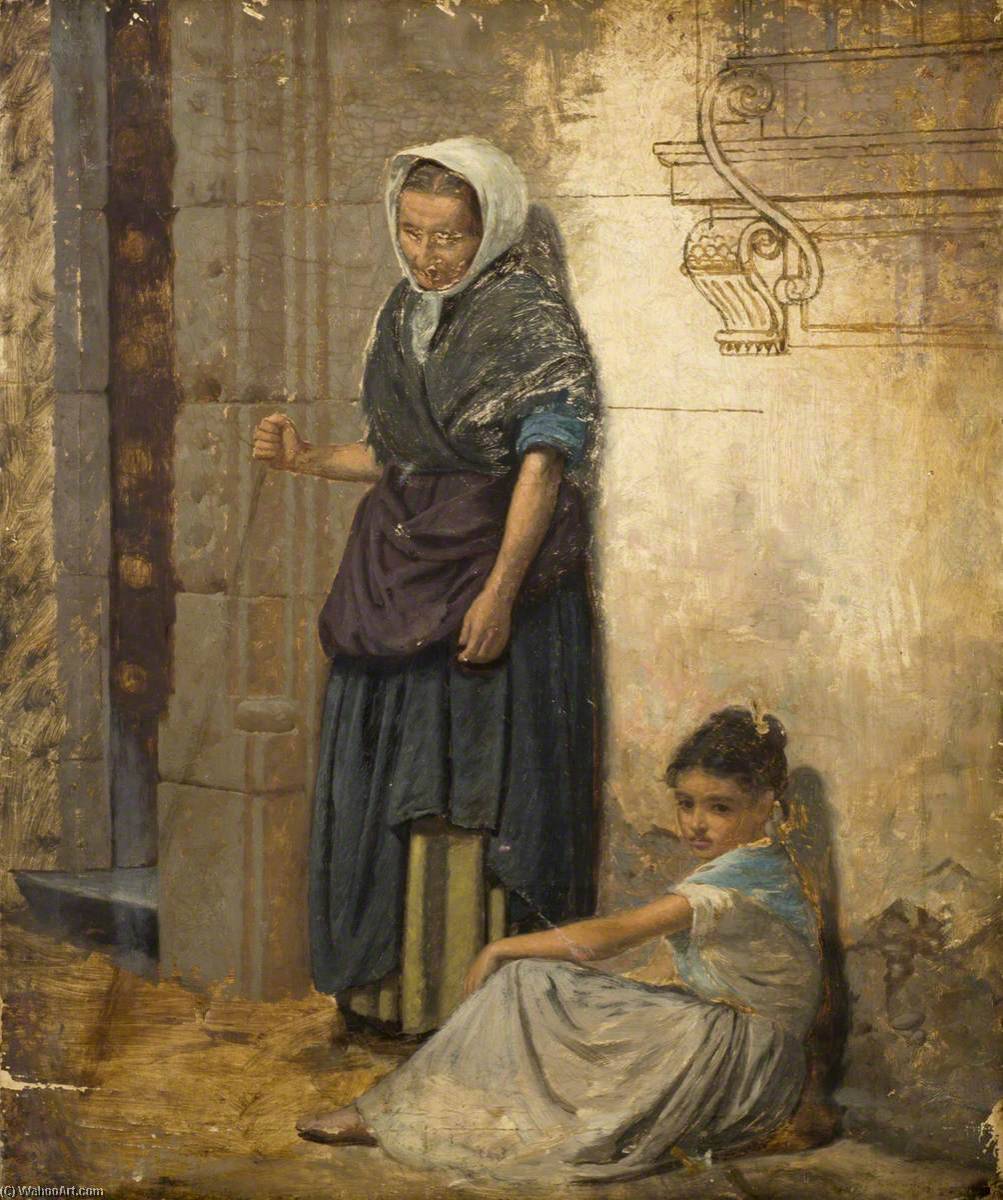 Peasant Woman And A Girl — William Bright Morris