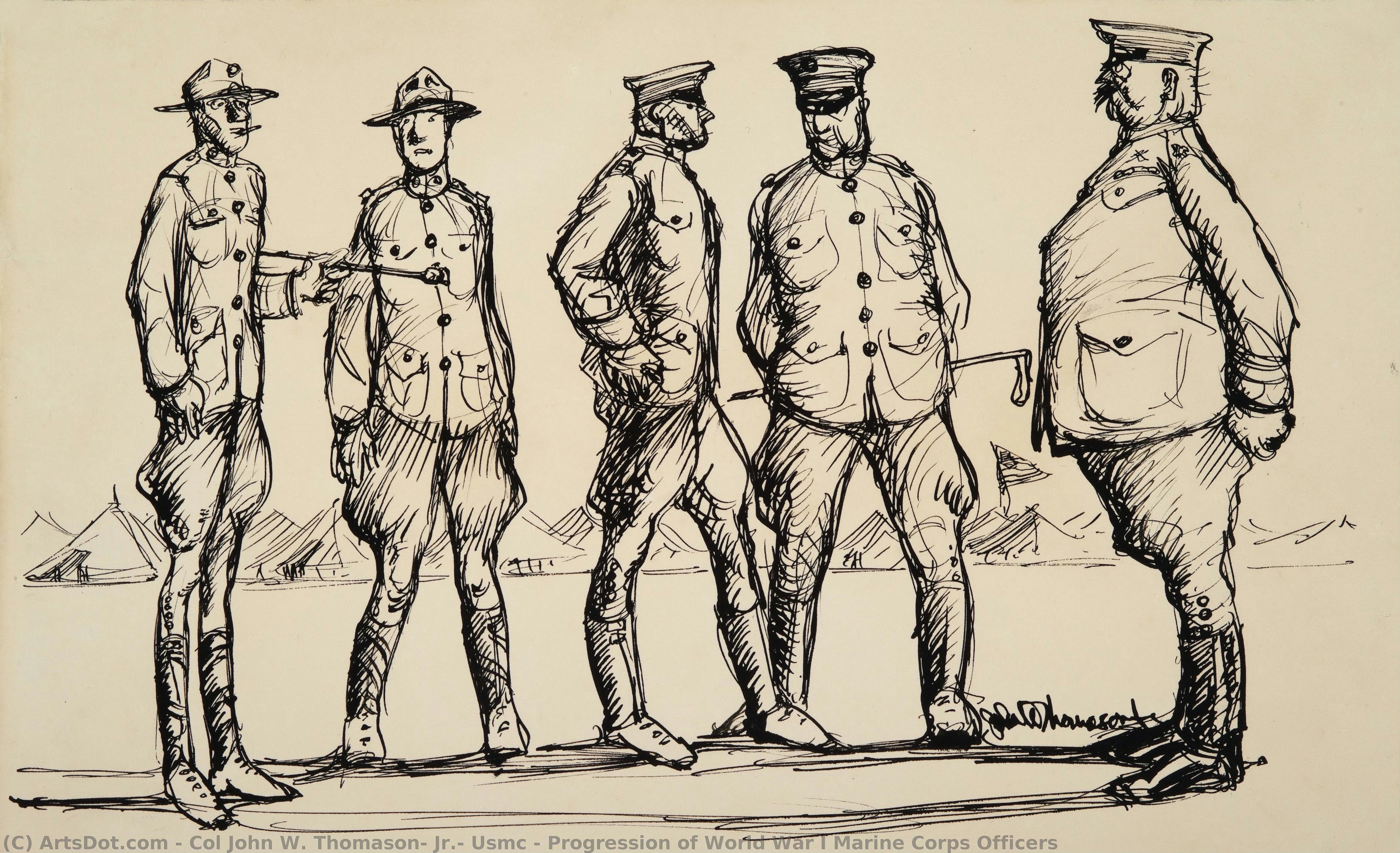 Progression Of World War I Marine Corps Officers — Col John W. Thomason, Jr., Usmc