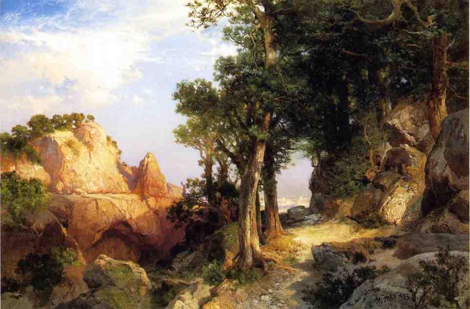 On The Berry Trail - Grand Canyon Of Arizona — Thomas Moran