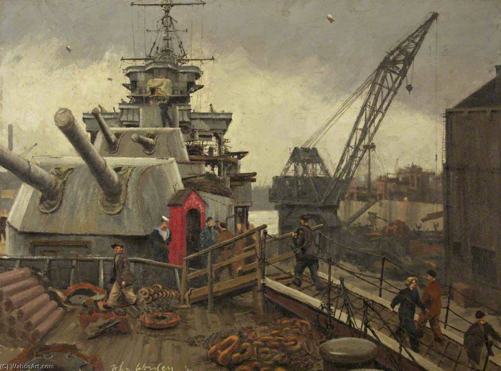 Refitting In Dry Dock, The Forecastle Sentry — John Worsley