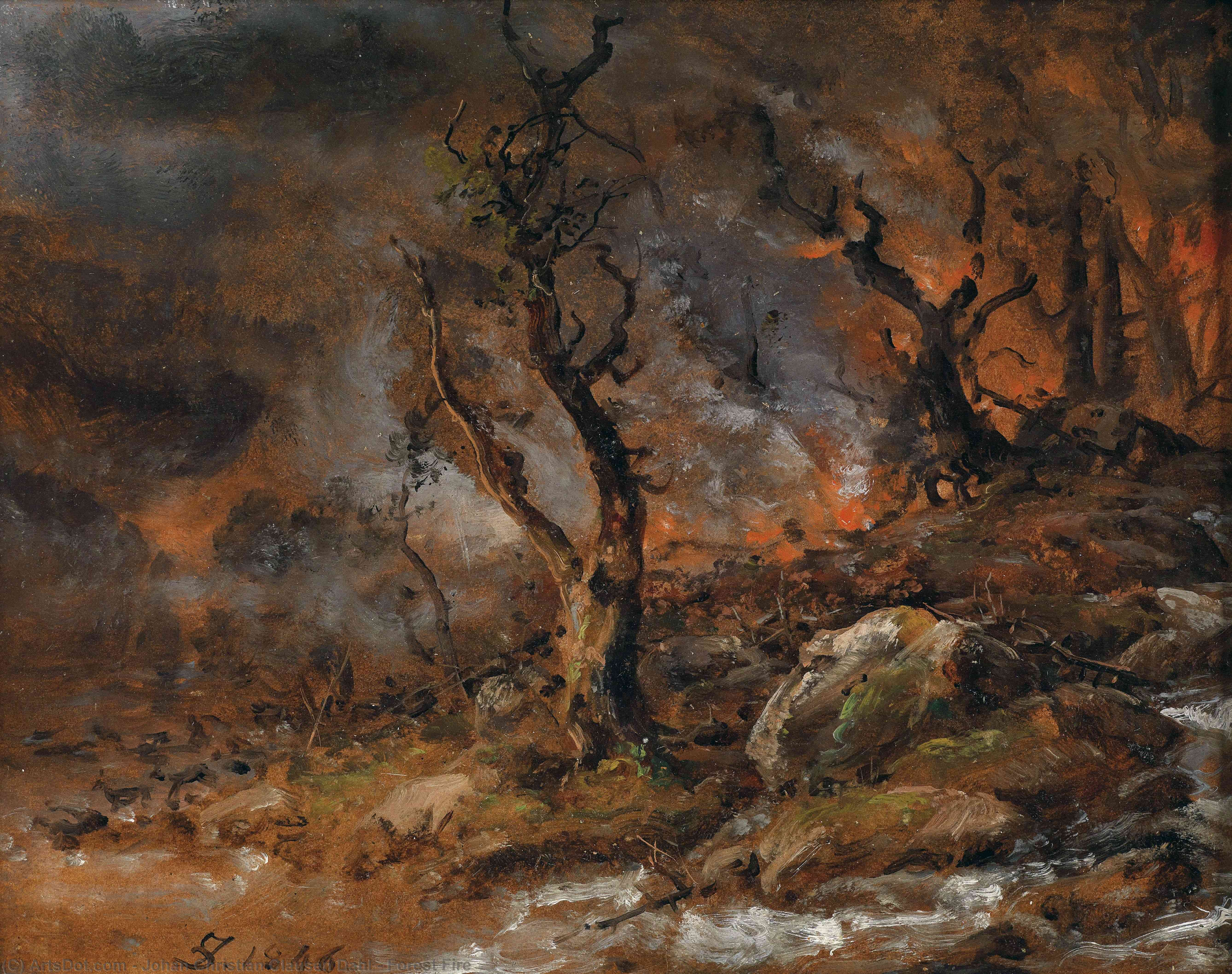 Forest Fire — Johan Christian Clausen Dahl