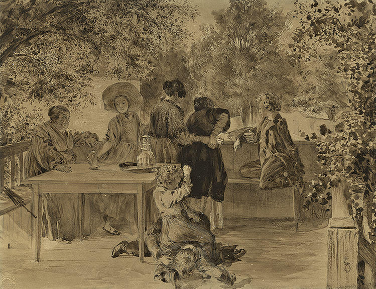 The Dr. Puhlmann's Family — Adolph Von Menzel
