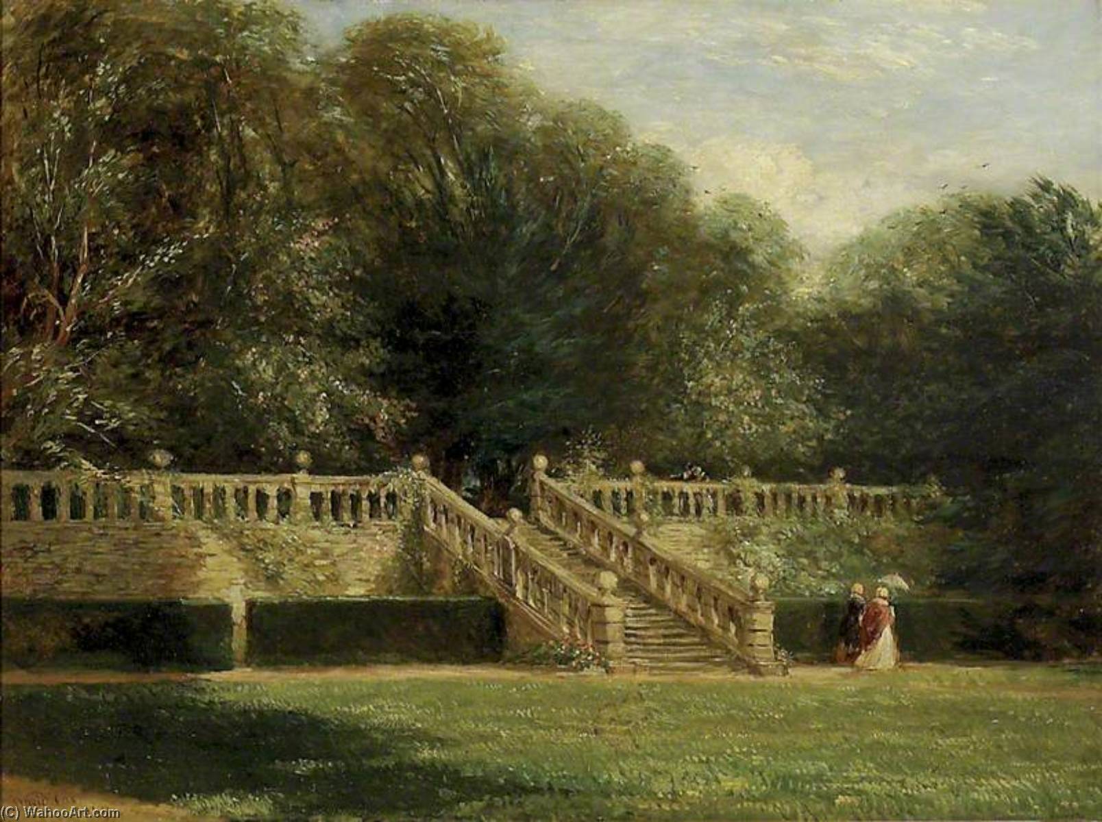 The Garden Terrace At Haddon Hall — David Cox The Elder