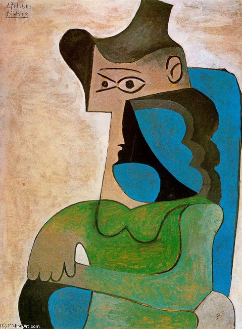 Seated Woman With Hat — Pablo Picasso