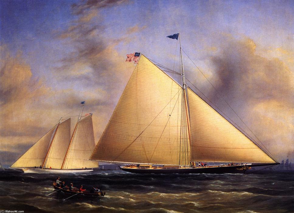 The Sloop Maria'' Racing The Schooner Yacht ''america,'' May 1851'' — James Edward Buttersworth
