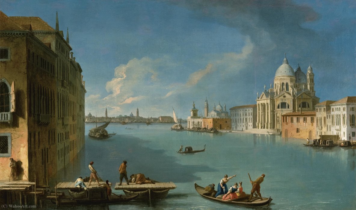 The Construction For The Bridge For The Feast Of The Madonna Della Salute — Johann Richter